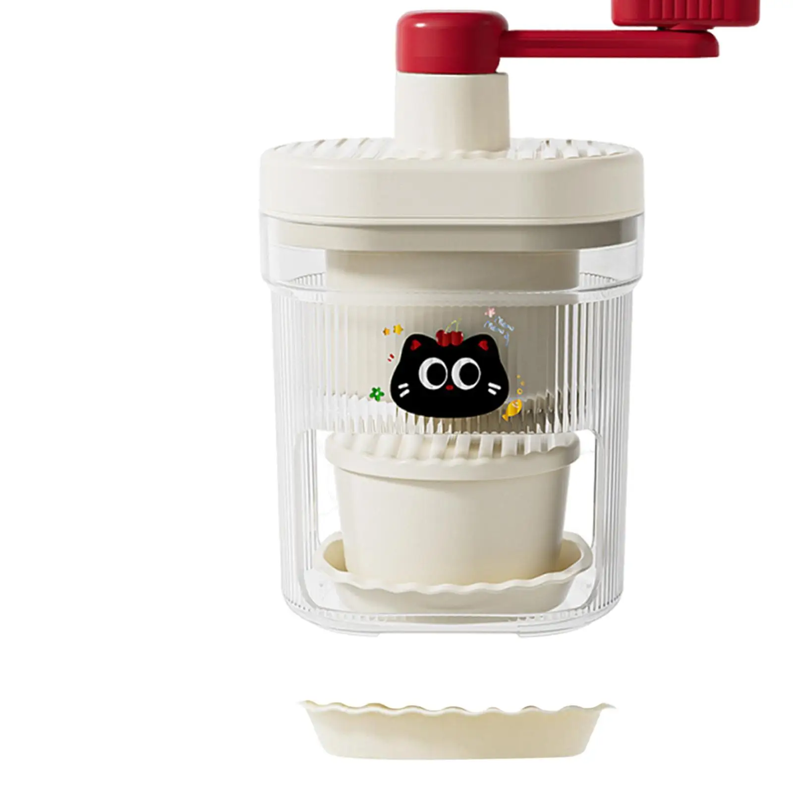 Manual Ice Crusher Portable Ice Shaving Machine for Making Smoothies Snow Cone Machine for Party Restaurant Camping Home Bar