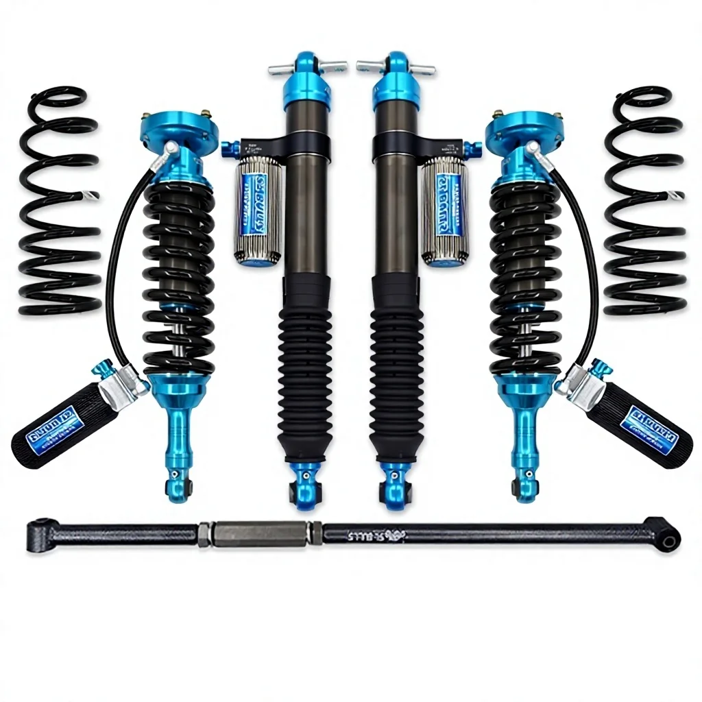 Adjustable Nitrogen-gas Shock Absorbers and Spring Kit for Great Wall WEY Tank 500 Model 093 Including a Two-inch Lift Kit