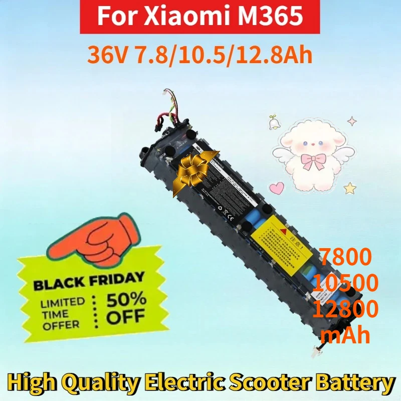 

Newest 36V 7.8/10.5/12.8Ah Lithium-ion Rechargeable Battery for Xiaomi M365 High Quality Electric Scooter Replacement Battery