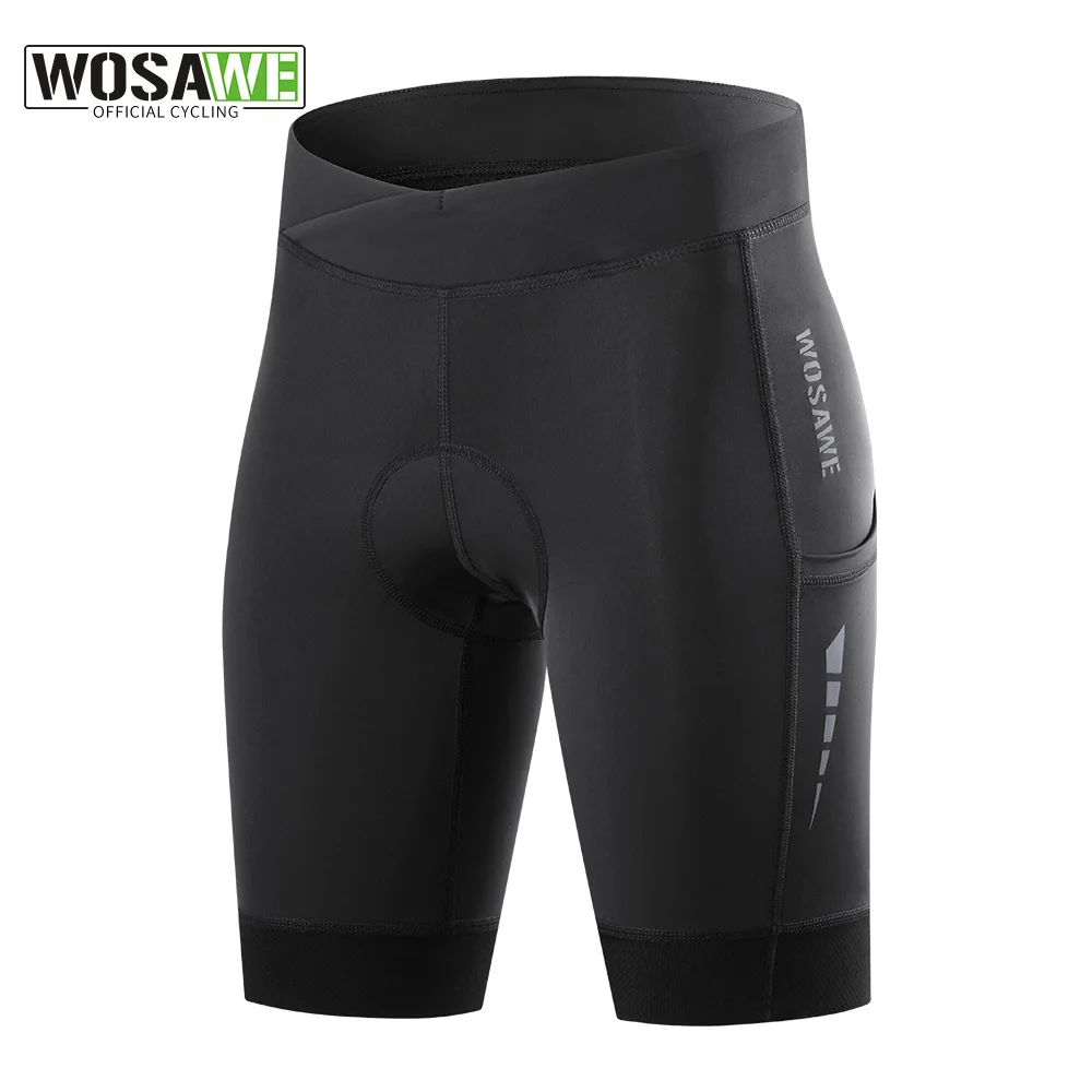 

WOSAWE женские велосипедные шорты с боковыми карманами 5D велосипедные шорты с гелевой подкладкой MTB, горная дорога, езда на велосипеде, полубрюки, колготки