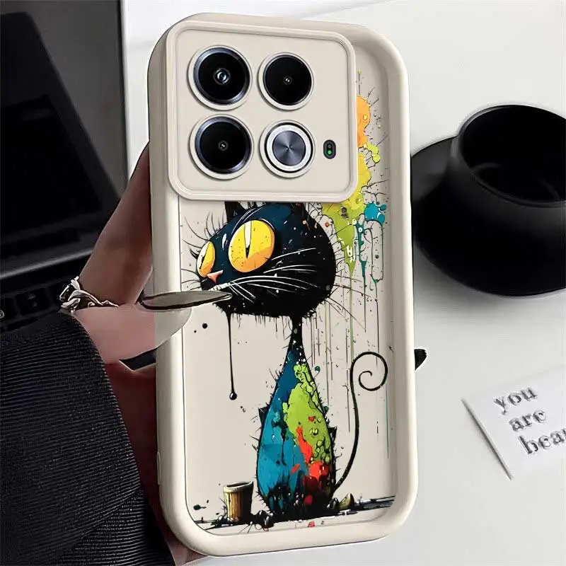 Note40 Graffiti Animals Sky Eye Ladder Phone Case For Infinix Note 40Pro 30 30Pro 30VIP 12 12Pro Smart 8 7 6 Zero 30  Cover