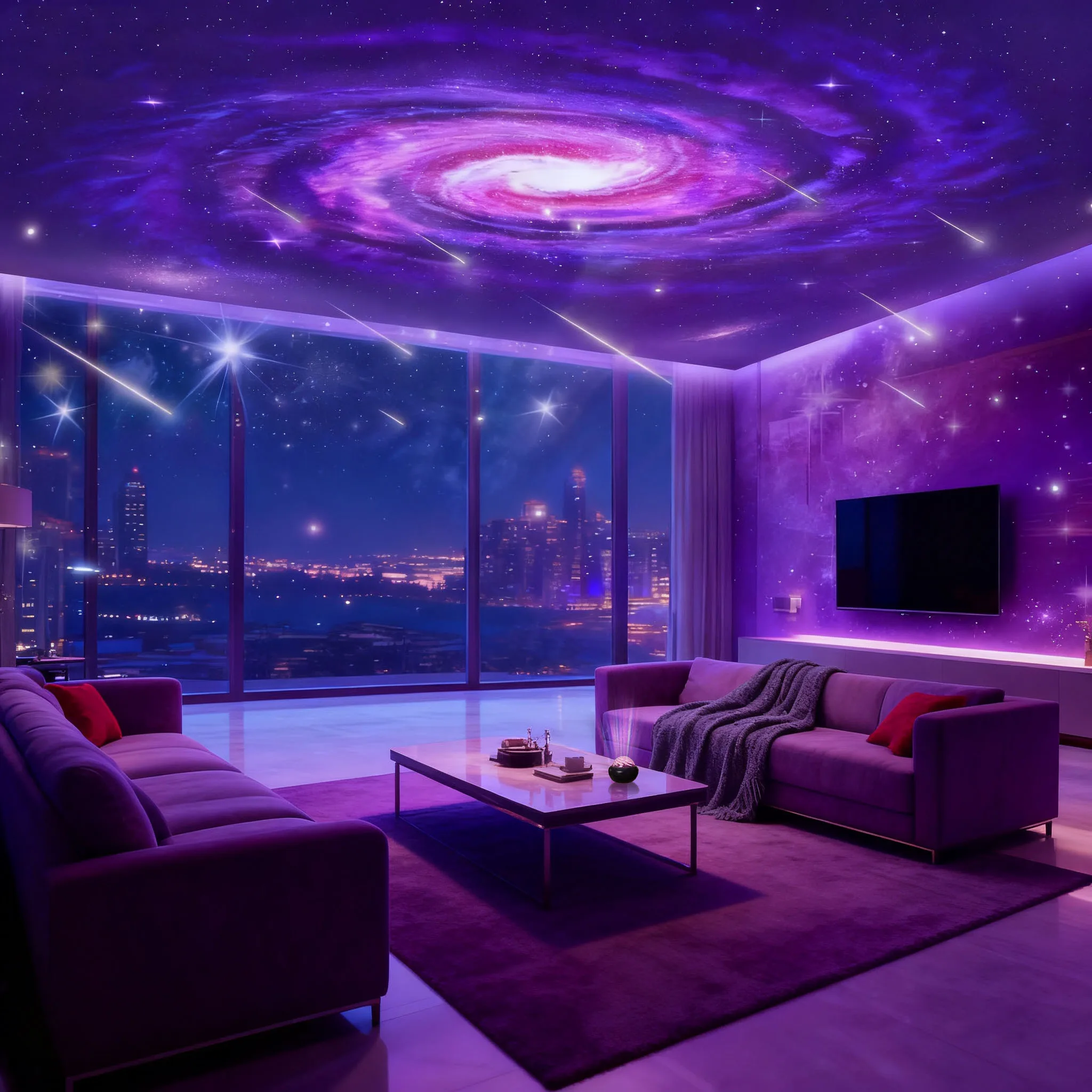 Proyector LED de cielo estrellado de galaxia, luz nocturna USB, dormitorio, fiesta, Navidad, luces decorativas de ambiente de boda.