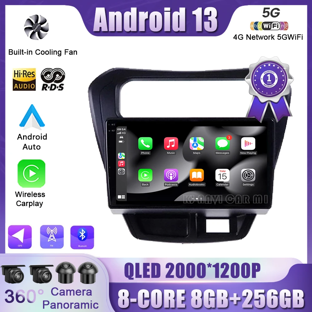 

For Suzuki Alto 800 2014-2018 Android 13 9Inch Car Radio Multimedia Player Navigation RDS GPS DSP Carplay 4G WIFI NO 2DIN