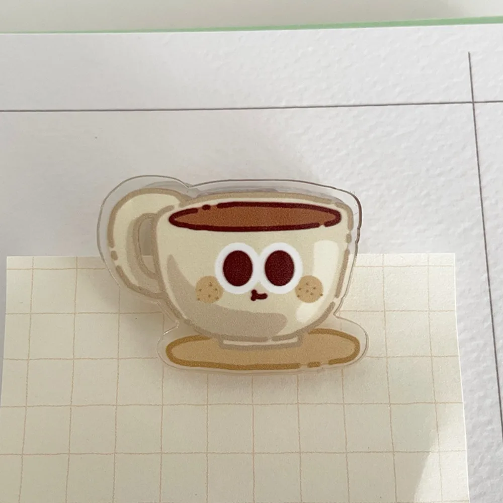 Mini Bread Cute PP Clip Paperclip Bookmark Cartoon Memo Clip Decorative Acrylic Acrylic Paper Clip