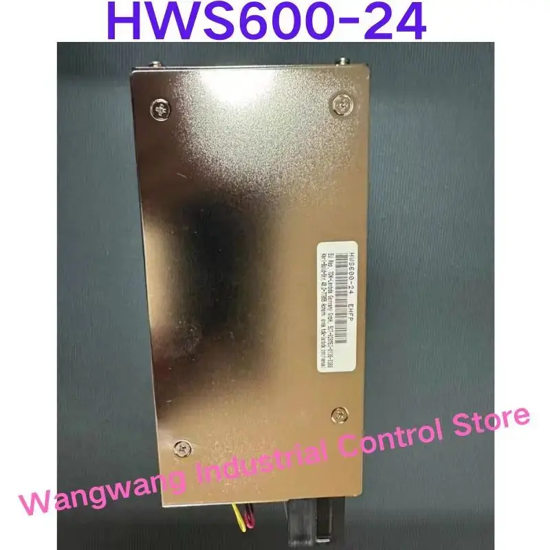 Second-hand test  OK , Power supply HWS600-24, input 100-240VAC, output 24V-27A,