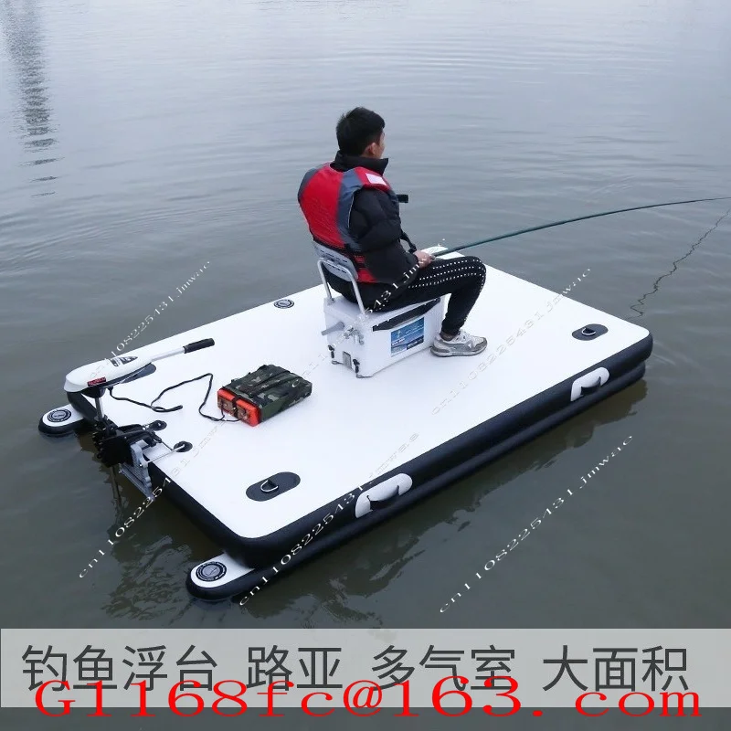 Brushed Magic Carpet,Water Road,Rubber Boat,Folding Floating Fishing Platform,Can Be Equipped with An Outboard Machine