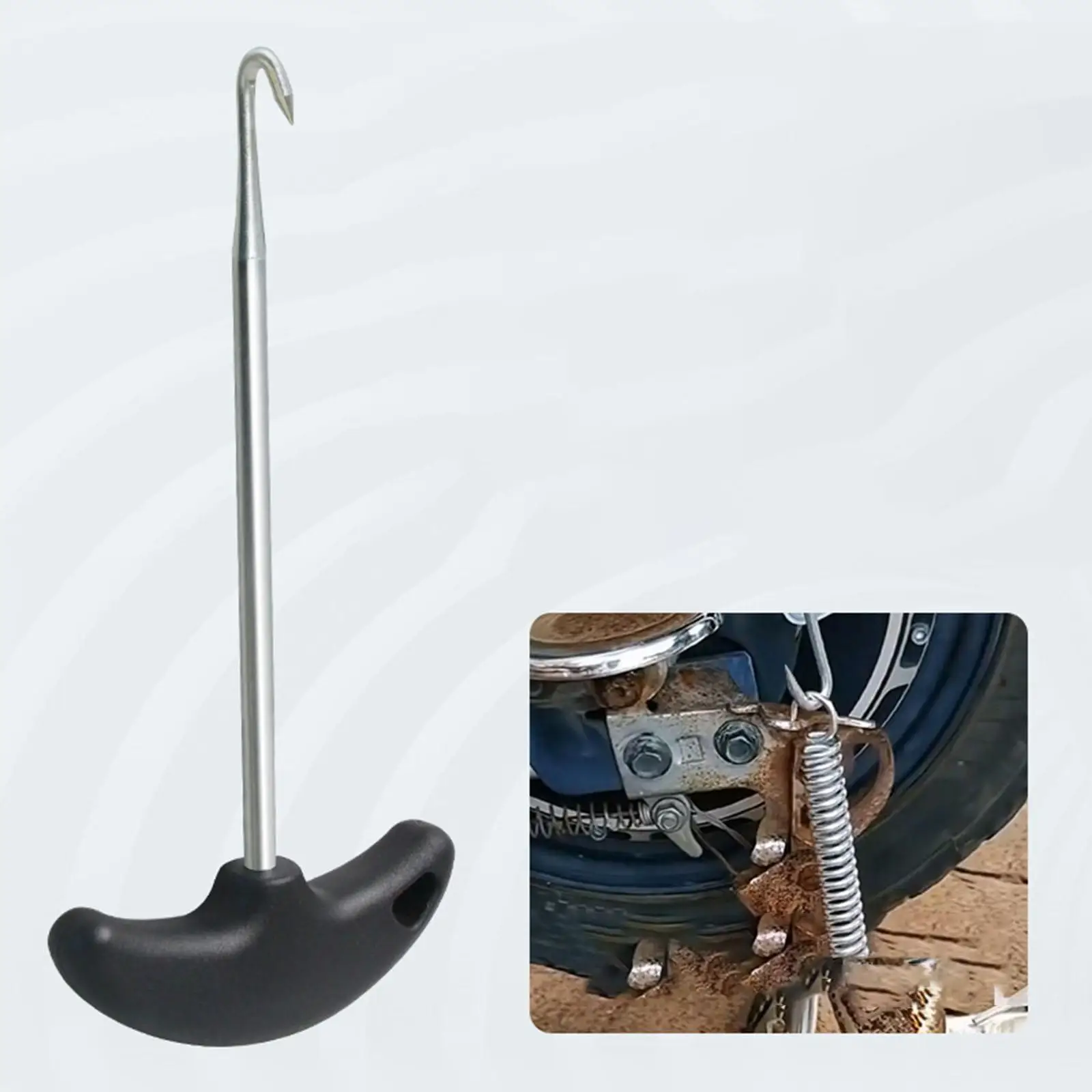 Stainless Steel Motorcycle Spring Remover Compact Hand Tool for Trampoline and Snowmobile Spring Installation