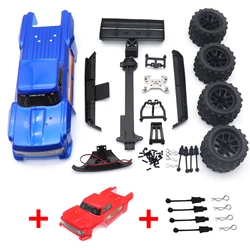 1/12 Scale Monster Truck Modified Body Shell Wheels Upgrade Parts Kit  for Wltoys 124016 124017 124018 124019 RC Buggy Car Hobby