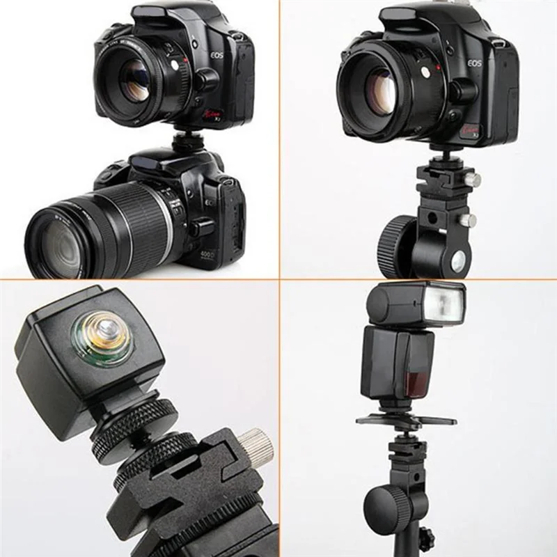 Durable-2Pcs Hot Shoe To 1/4 Adapter, Camera Hot Shoe Mount Adapter, Flash Shoe To 1/4 Inch - 20 Male Adapter, Universal