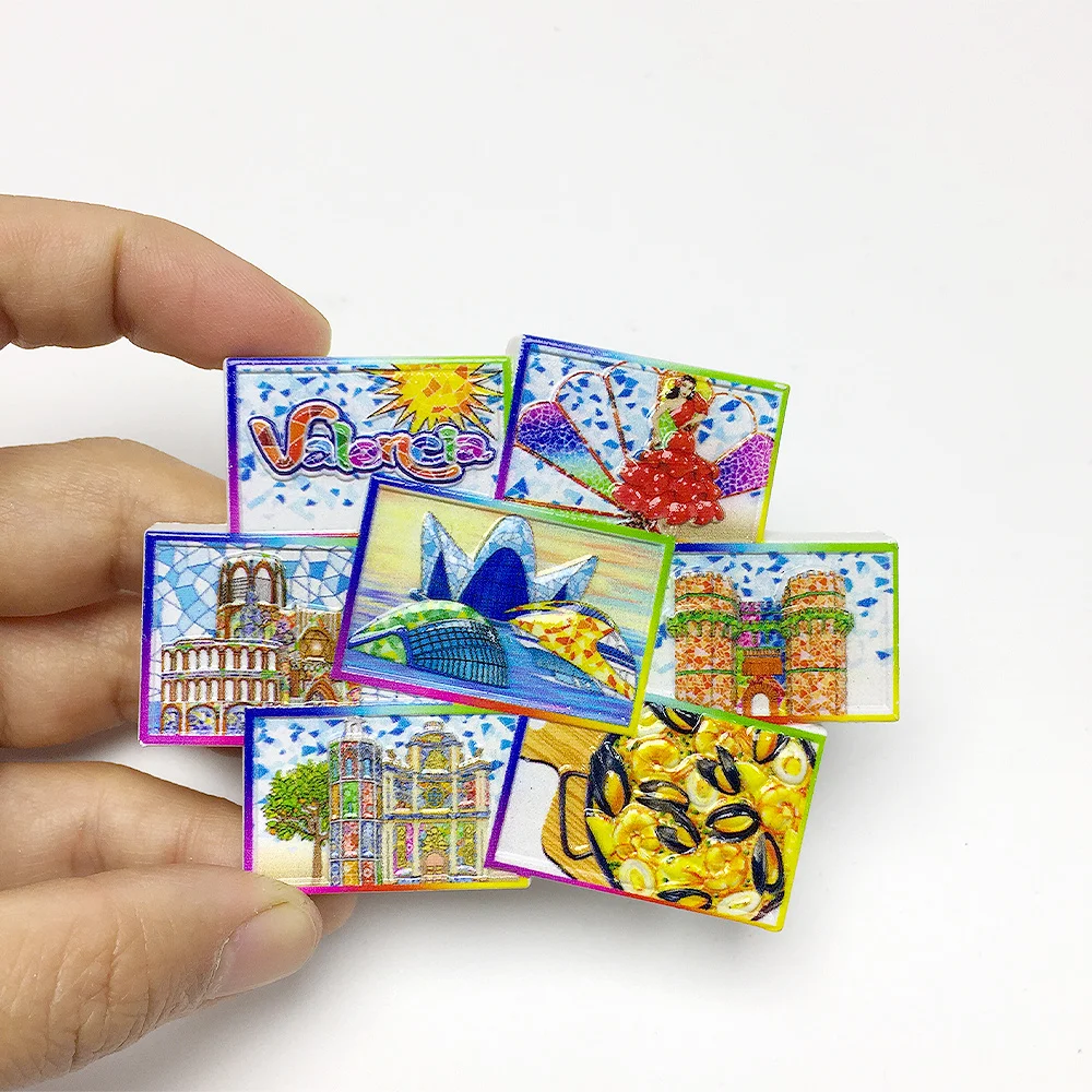 

Resin Refrigerator Magnets Set - Venice Scenic Spots and Delicacies Design - Magnetic Decorative Stickers - Home Kitchen Decor