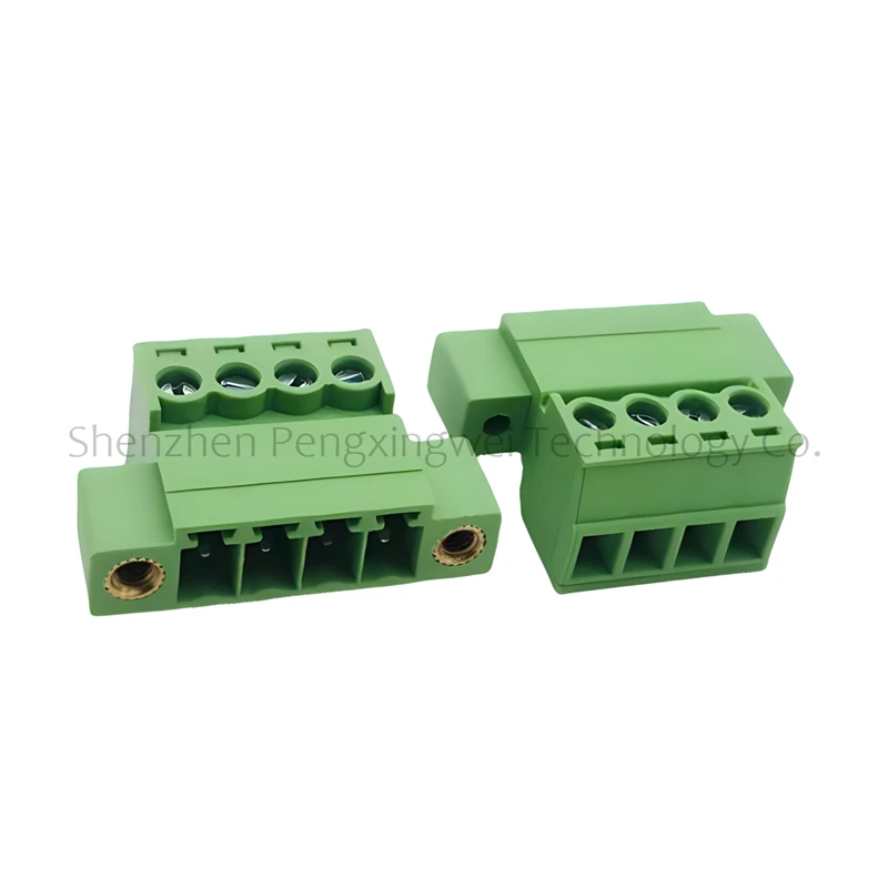 5Sets 15EDG 3.81 18/20/22/24 Pin Right Angle Screw Terminal Block Connector 3.81MM Pitch Plug + Pin Header Socket 15EDGRKP