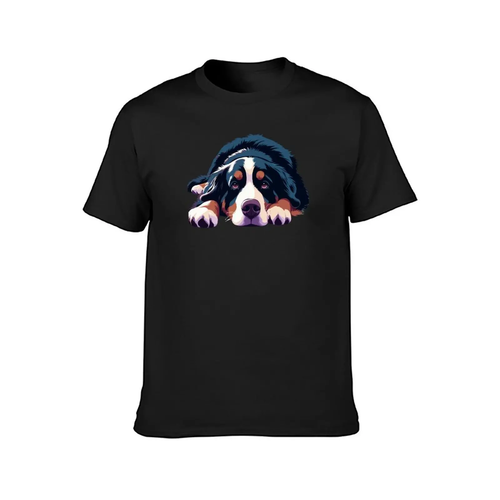 Lazy Bernese mountain dog T-Shirt plus sizes sweat mens workout shirts