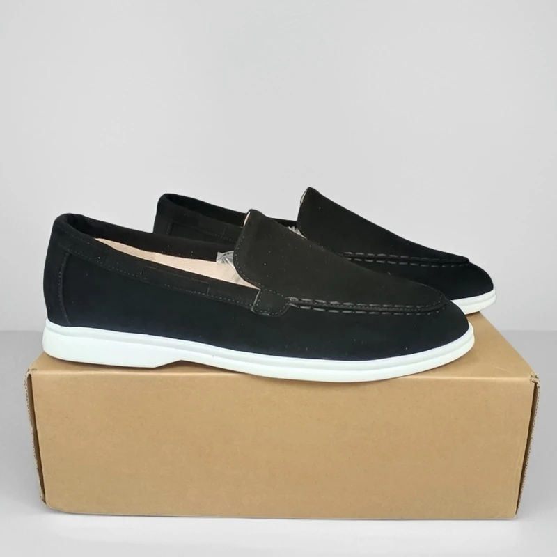 Роскошные классические брендовые замшевые лоферы 2025 года, мужская повседневная обувь, мужские дышащие туфли без шнуровки для вождения, мокасины Роскошные классические брендовые замшевые лоферы 2025 года, мужская повседневная обувь, мужские дышащие туфли без шнуровки для вождения, мокасины