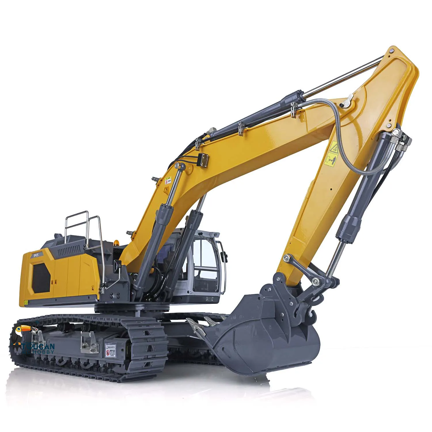 XDRC 1/14 945 Hydraulic RC Excavator Remote Control Painted I6S Radio System Rotating Light Truck Model ESC Motor Toys TH20590