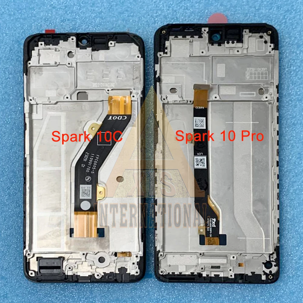 Tested For Infinix Tecno Camon 19 Neo 19 Pro 4G 5G LCD Frame Display Screen Touch Digitizer For Tecno Spark 10C 10 Pro KI5k