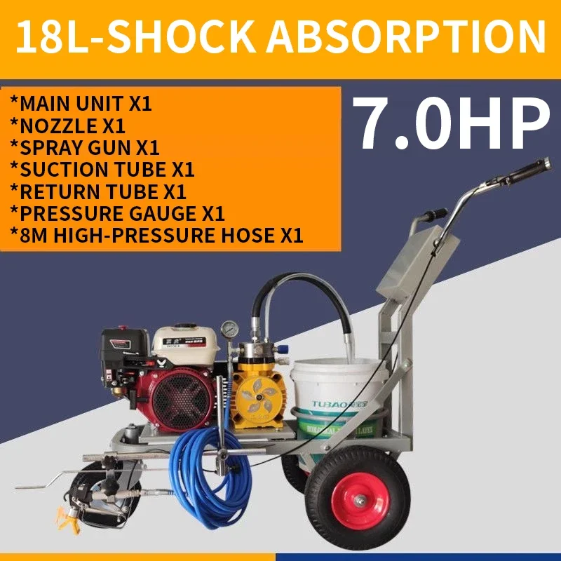 NF Hand-Pushed Cold Spray Road Marking Machine - Plastic Track & Parking Garage Paint Line Marking Equipment(Customized)