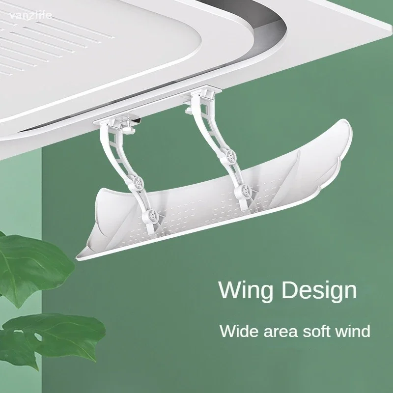Summer Central Air Conditioner Windshield Installation-Free Universal Telescopic Filte Wind Shield Anti-Direct Blowing Baffle