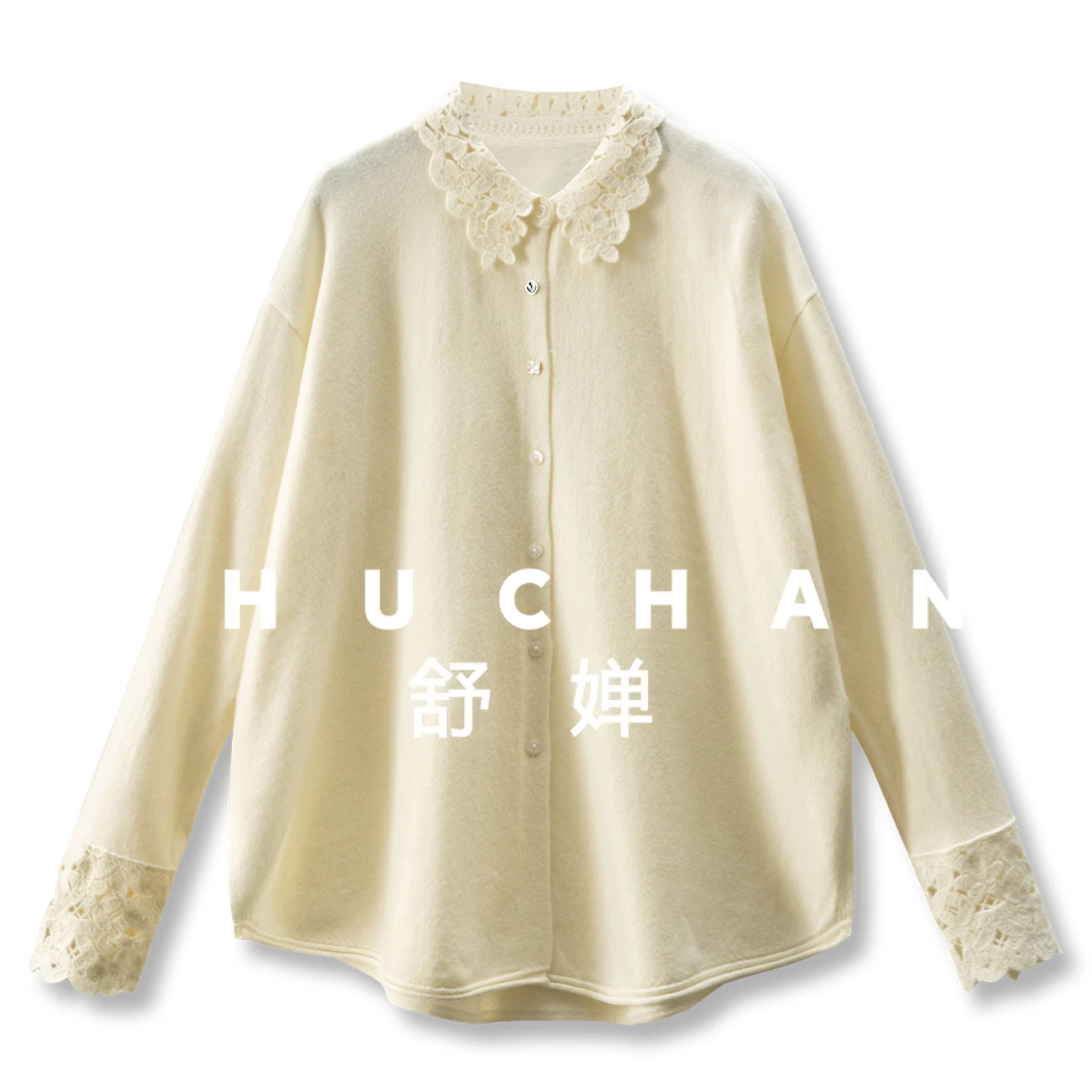 

Elegant and Loose, French Drape Crochet Neck Wool Knitted Sweater Cardigan Women 7Y87 Sueter Mujer Invierno