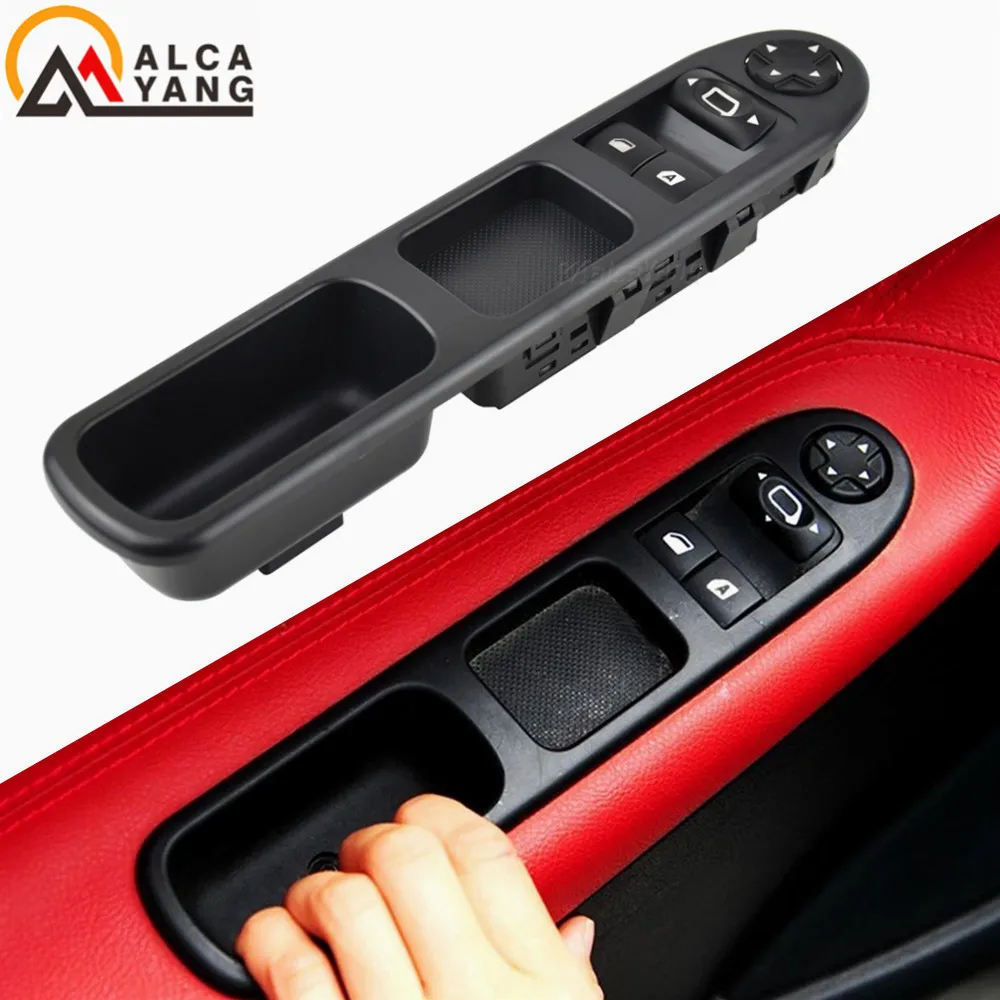 RHD Car Electric Power Window Control Switch For Peugeot 207 Citroen C3 Picasso 2007-2014 Regulator Lifting Button 6554.QC