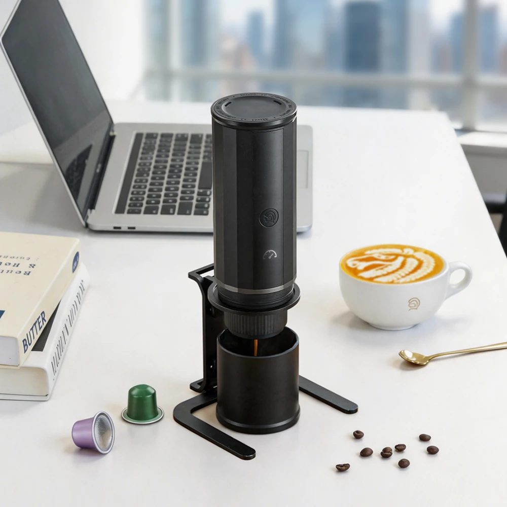 ZeroHero 2 In 1 Portable Espresso Machine Coffee Capsule Espresso Maker And Ground Coffee Maker For Travel