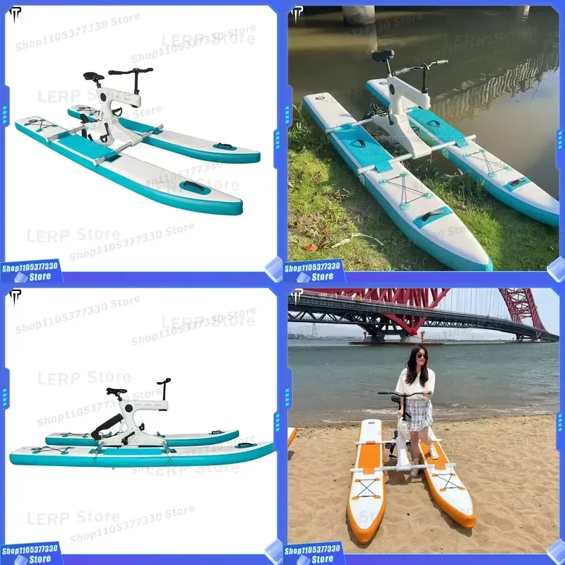 JTRDA 10ft Inflatable Water Bike Pedal Boat 1 Person Drop Stitch Material 1 Year Warranty Factory Price