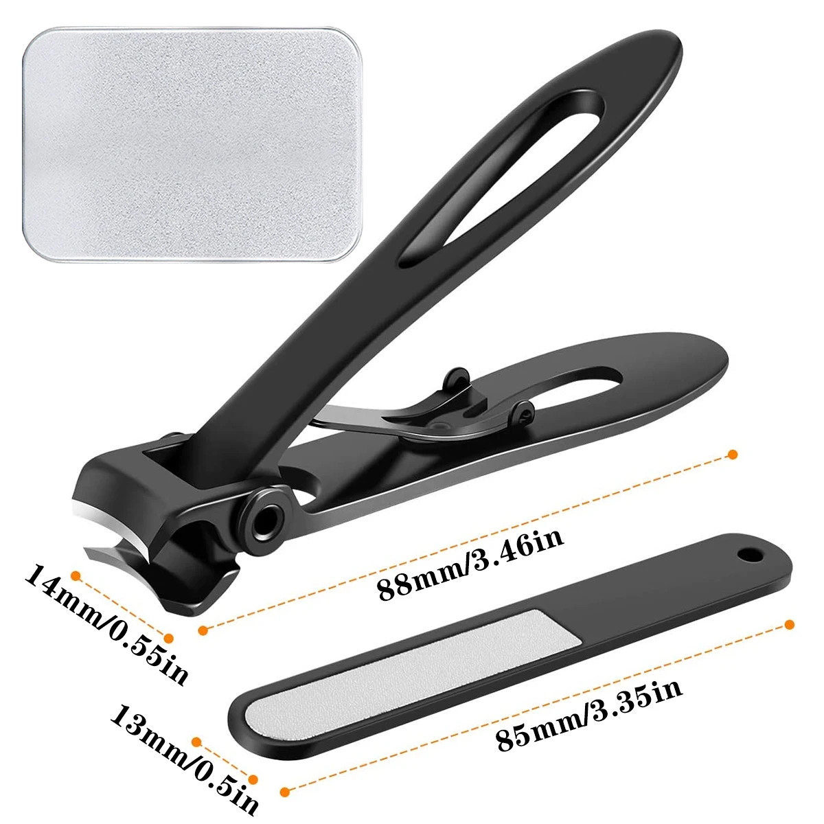Wide Jaw 15mm Openning Nail Clipper Thick Nail Cutter Stainless Steel Manicure Tools Nail Cutter Trimmer Manicure Scissors 2