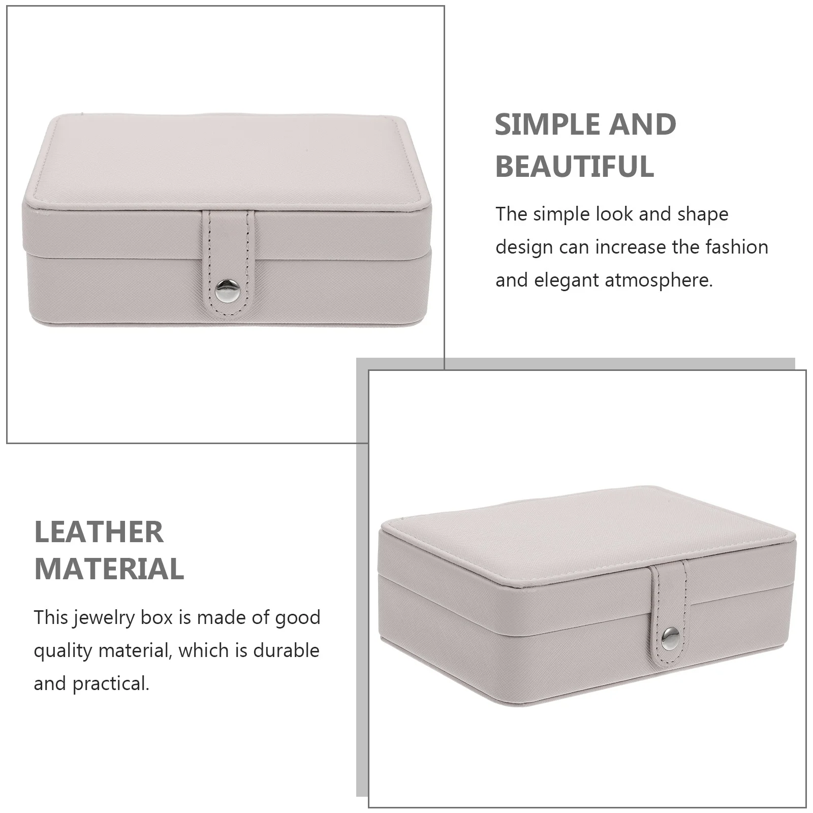 1Pcs Simple Design Multipurpose Jewelry Organizer Box for Earrings Rings Necklaces Bracelets Home Decor Storage Case