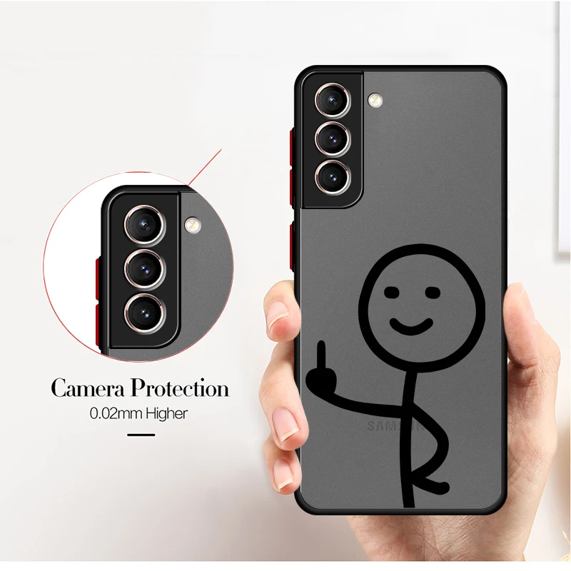 Hülle für Samsung Galaxy S26 S24 Plus S25 Ultra S20 FE Note 20 Ultra 10+ S23 FE S21 S22 Funda Rückseiten-Telefonabdeckung Finger-Motiv – Detail 3