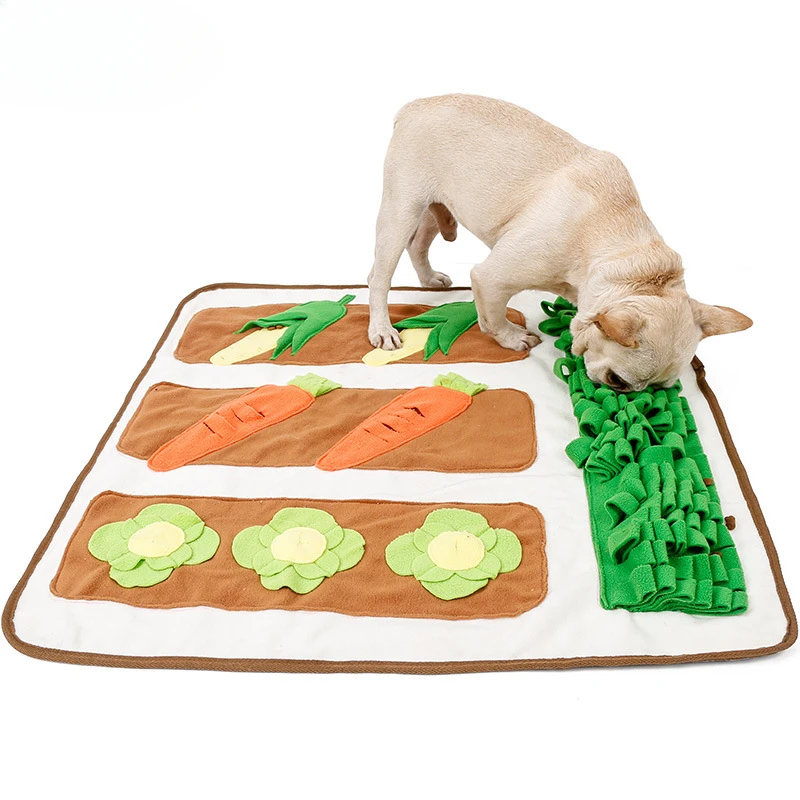 Field Vegetable Field Pet Sniffing Mat Boredom Solo Dog Toy Blanket Hide Food Consume Energy Slow Food Training Sniffing Mat