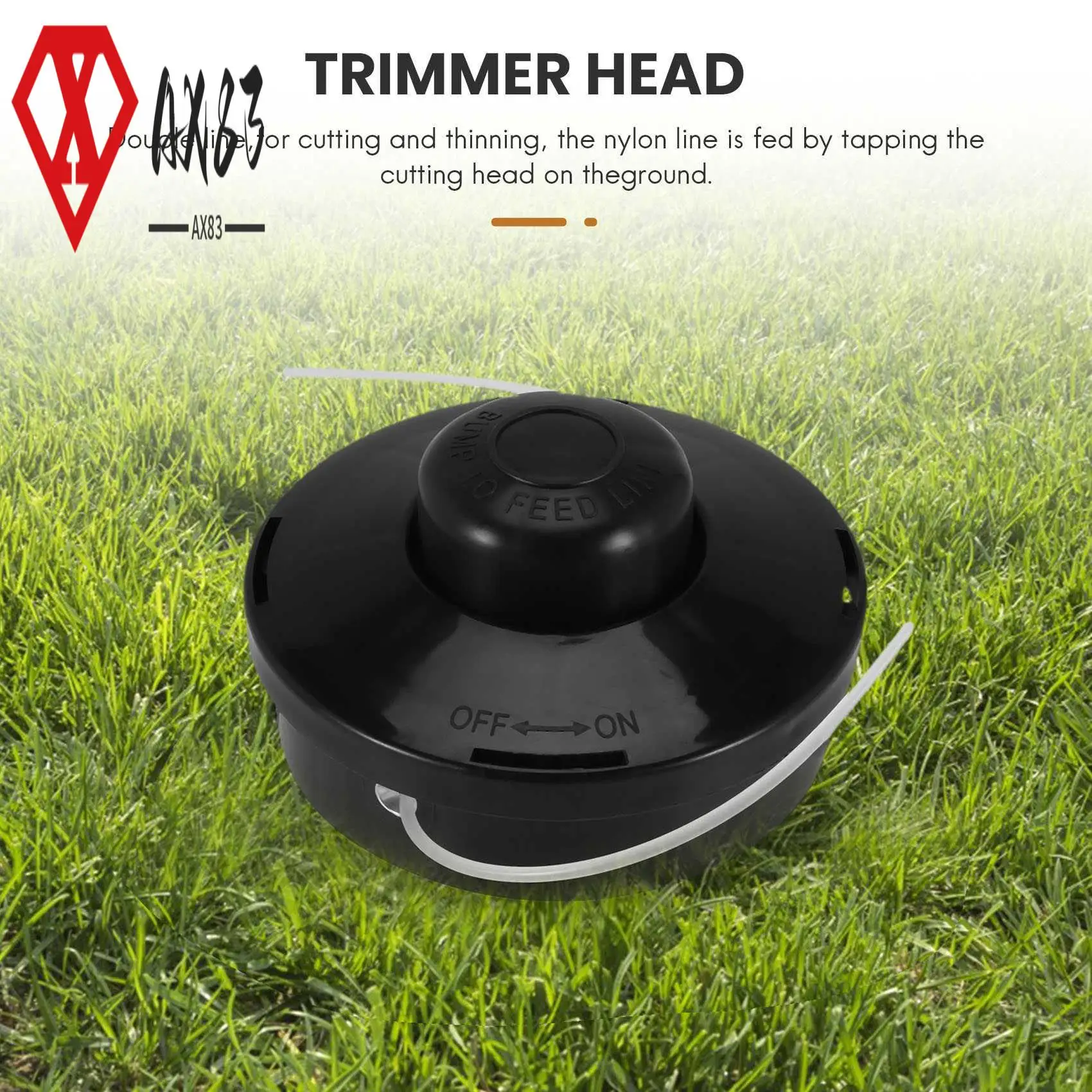 

AX83-Replacement Petrol Trimmer Head Strimmer Bump Feed Line Spool Brush Cutter Grass