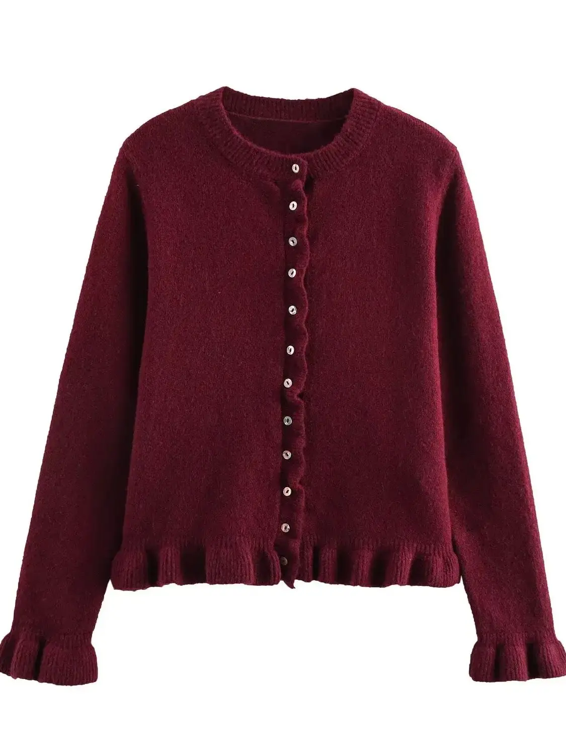 

2025 женские темно-синие свитера во французском стиле в европейском и американском стиле, женские элегантные многослойные украшения, универсальные вязаные кардиганы