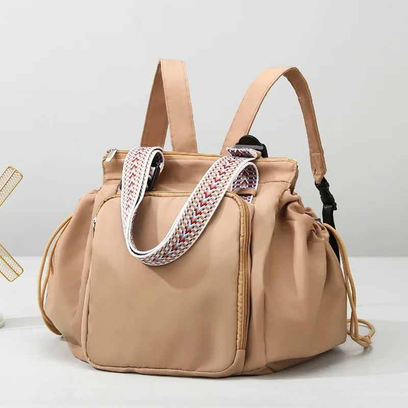 Multi Purpose Travel Storage Bag  Female Mommy Backpack  Large Capacity Cradle  Single Shoulder Crossbody Bag