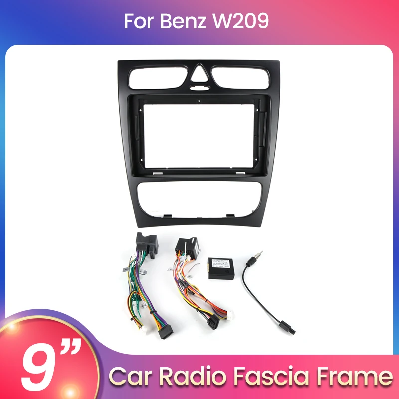 MEKEDE Autoradio Rahmen Fascia Dash Fitting Panel Für Mercedes BENZ C-Klasse W203 CLK-klasse W209