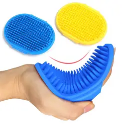 Soft Rubber Dog Cat Brush Pet Bath Silicone Comb Massage Comb Hair Remover Pet Supplies Dog Grooming Wash Cleaning Equipment 