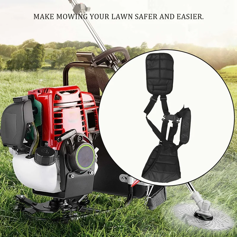 Adjustable Padded Shoulder Harness Strap Garden Brush Cutter Trimmer Strimmer