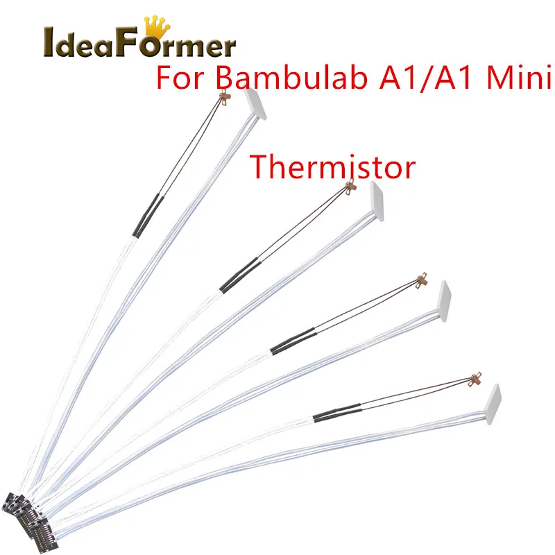 

Bambu Lab A1 mini Hotend Kit 0,4/0,6/0,8 мм сопло из закаленной стали, термистор для насадок BambuLab A1, сборка 3D-принтера Hot End