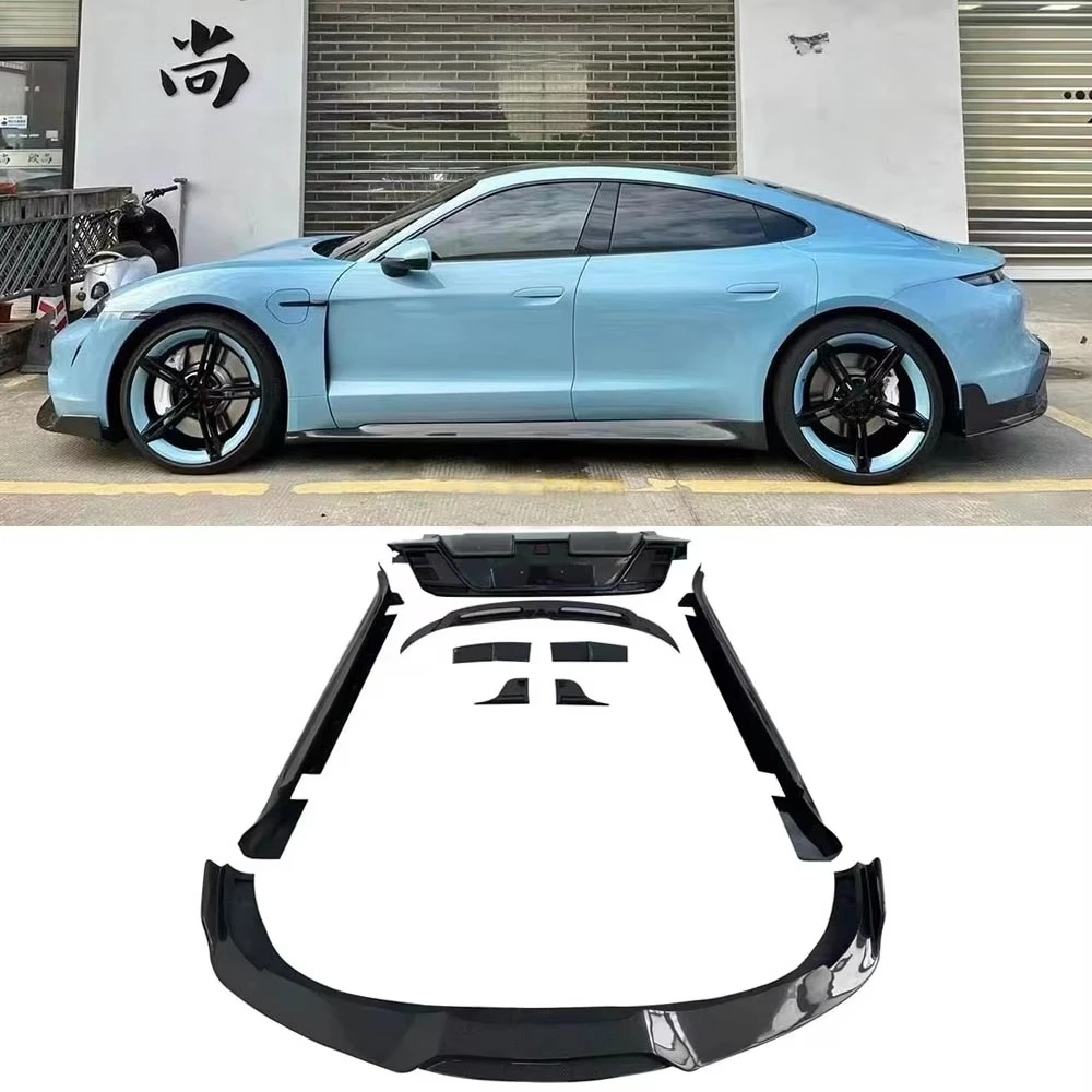 Carbon Fiber Rear Trunk Sopiler Winglets Dcuktail Fits for  Porsche Taycan/Taycan 4s Bodykit Car Parts