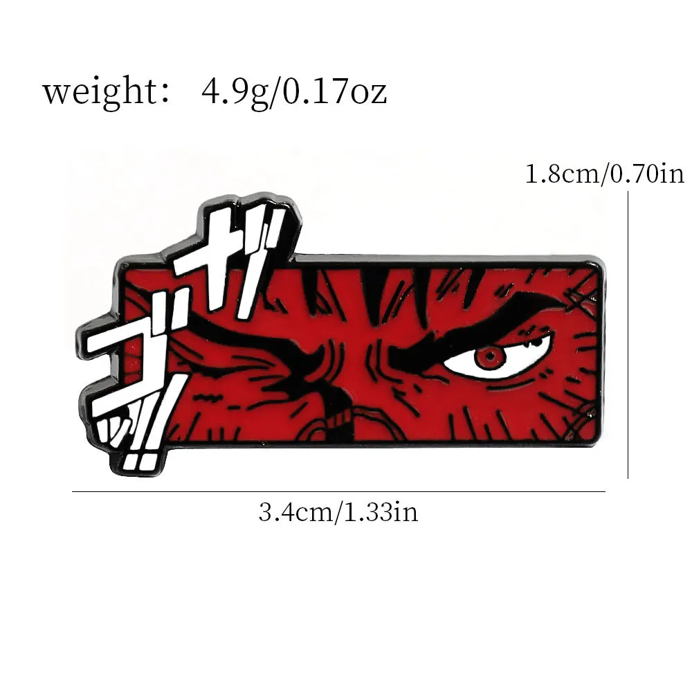 3Pcs/set Berserks Beherits Anime Game Red Cartoon Brooch Lapel Pin Backpack Hat Clothing Accessories Badge Jewelry Gift