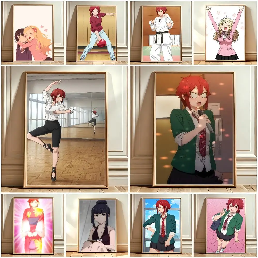 Japanese Anime T-Tomo chan Is a Girl Poster Print Painting Home Decor for Bedroom Living Room Hallway