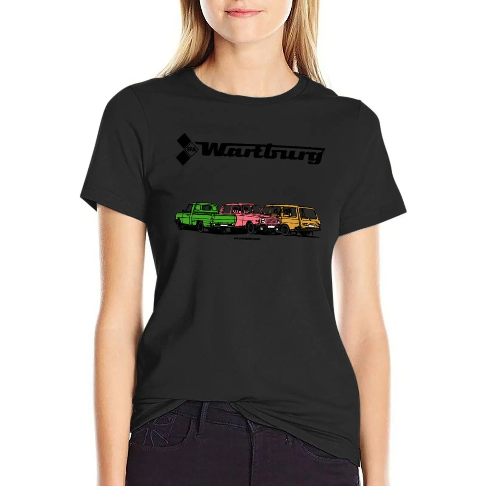 

WARTBURG T-Shirt Aesthetic clothing Short sleeve tee Female clothing fashion woman blouse 2024