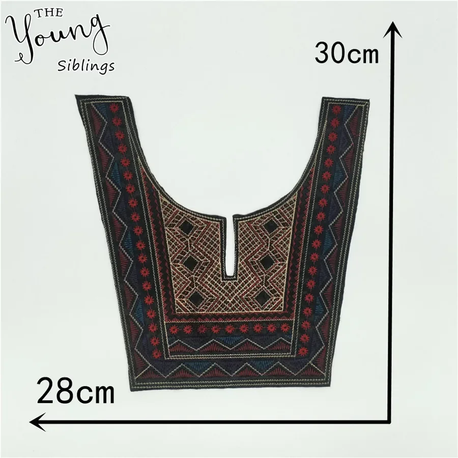 Exquisite Embroidery Venise Lace Neckline DIY Ethnic Style Collar Lace Fabrics For Sewing Supplies Crafts Accessoires 1pcs sell