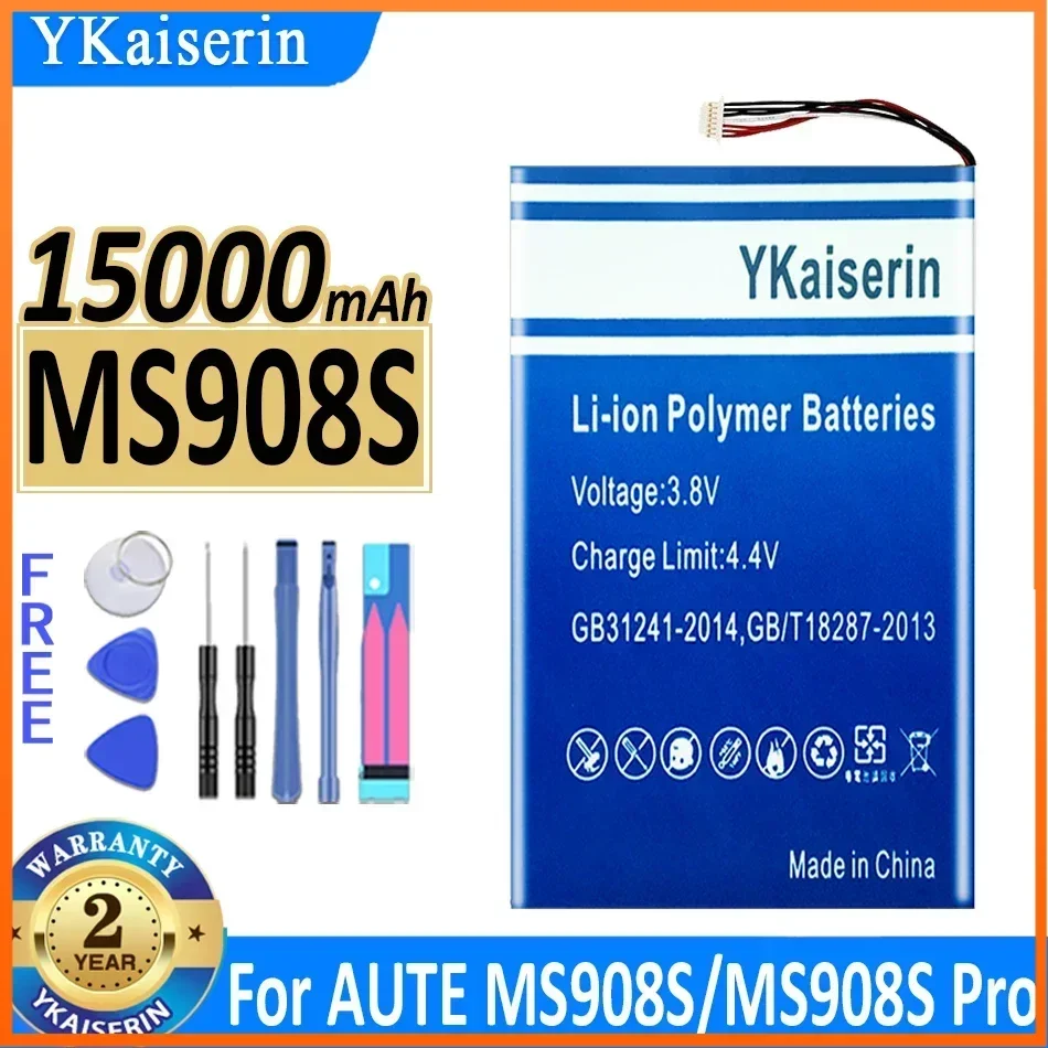 

YKaiserin 15000mAh Replacement for AUTE MS908/MS908S Pro Batterie Bateria Warranty 2 Years + Free Tools