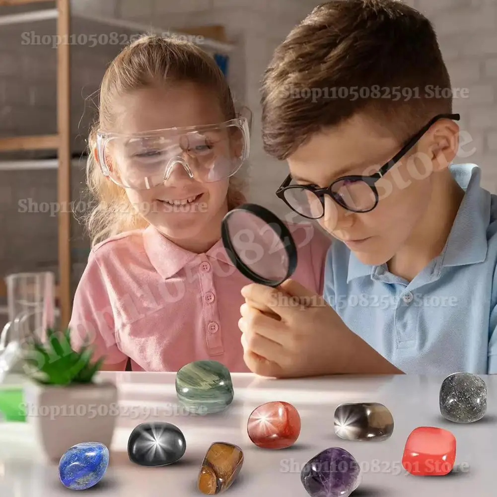 تقويم قدوم عيد الميلاد 24 يومًا صندوق معدني من الأحجار الكريمة والكريستال الطبيعي مجموعة روك كاملة هدايا عيد الميلاد للأطفال