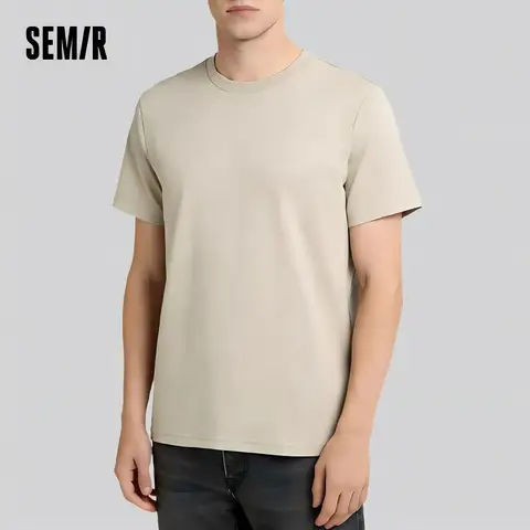 Мужская футболка Semir из хлопка, короткий рукав, комфорт и стиль — фото устройства