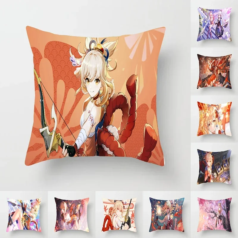

Аниме Dakimakura Yoimiya наволочки для сна, чехол для подушки для дома, гостиной, декоративная наволочка