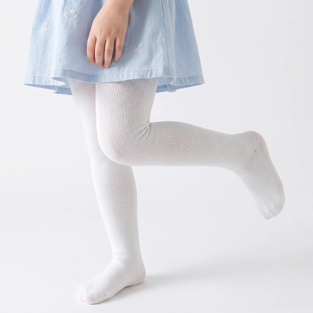 4 Stück Strumpfhosen für Kleinkinder, Mädchen, einfarbig, Basic-Leggings, mittlere Dicke, passend zu allen Anlässen – Detail 5