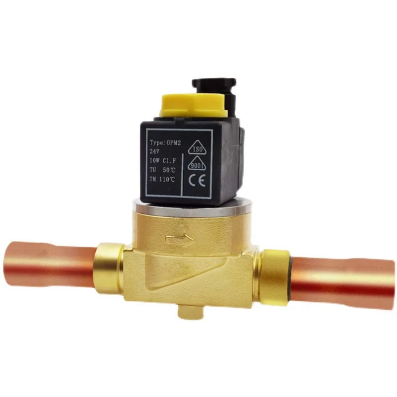 Central air conditioning refrigerant solenoid valve Cold storage Refrigeration unit Normally closed 24V Heat pump control 12V
