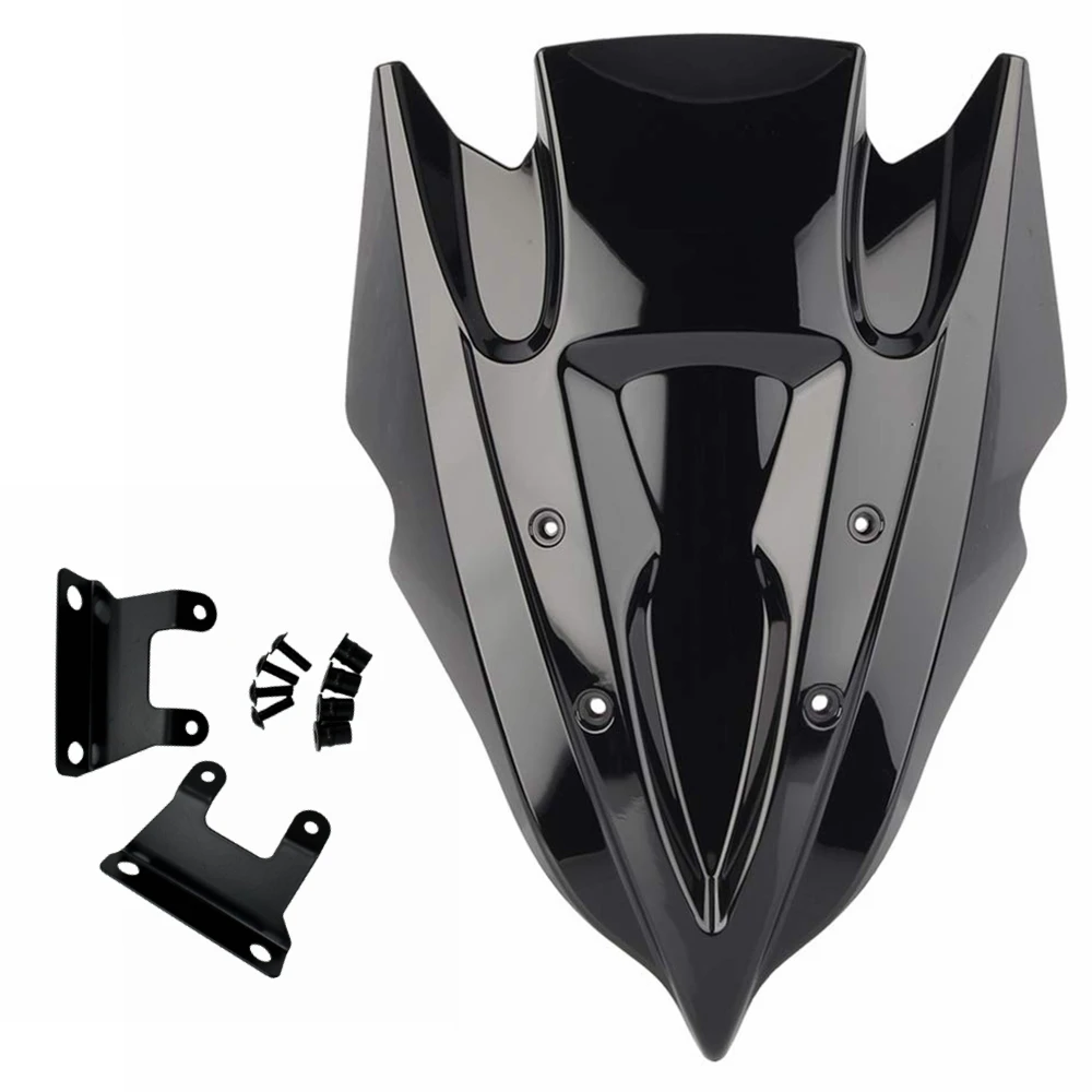 

Для KAWASAKI Z500 2024 2025 черный лобовое стекло мотоцикла, обтекатель экрана Z500