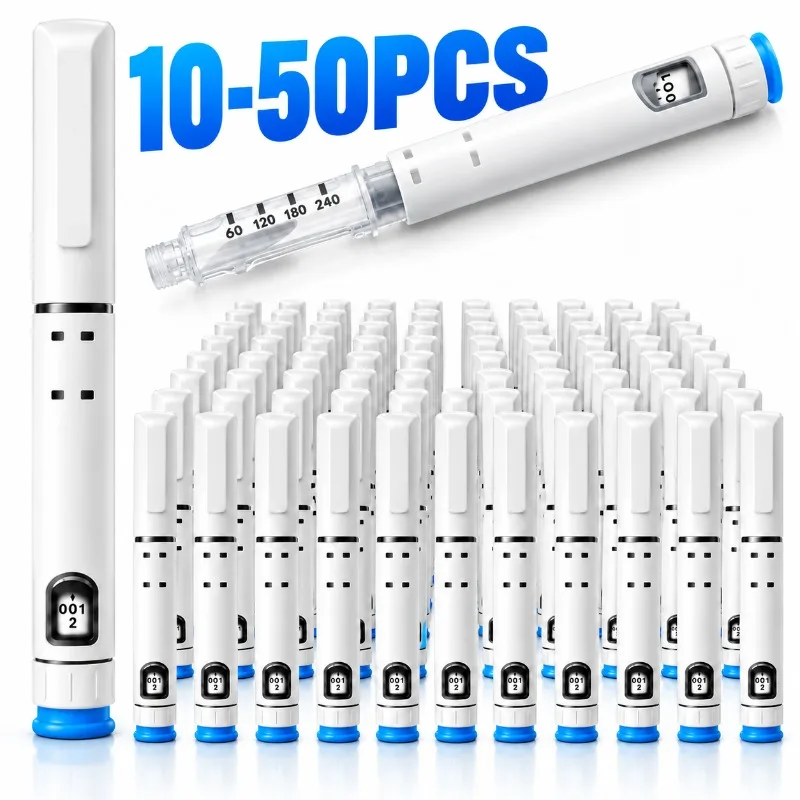 10/20/30/50Pcs Disposable Adjustable Insulin Injector Pen Kit Insulin Syringe Pen Se Precise Dosing Practical Injection Supplies