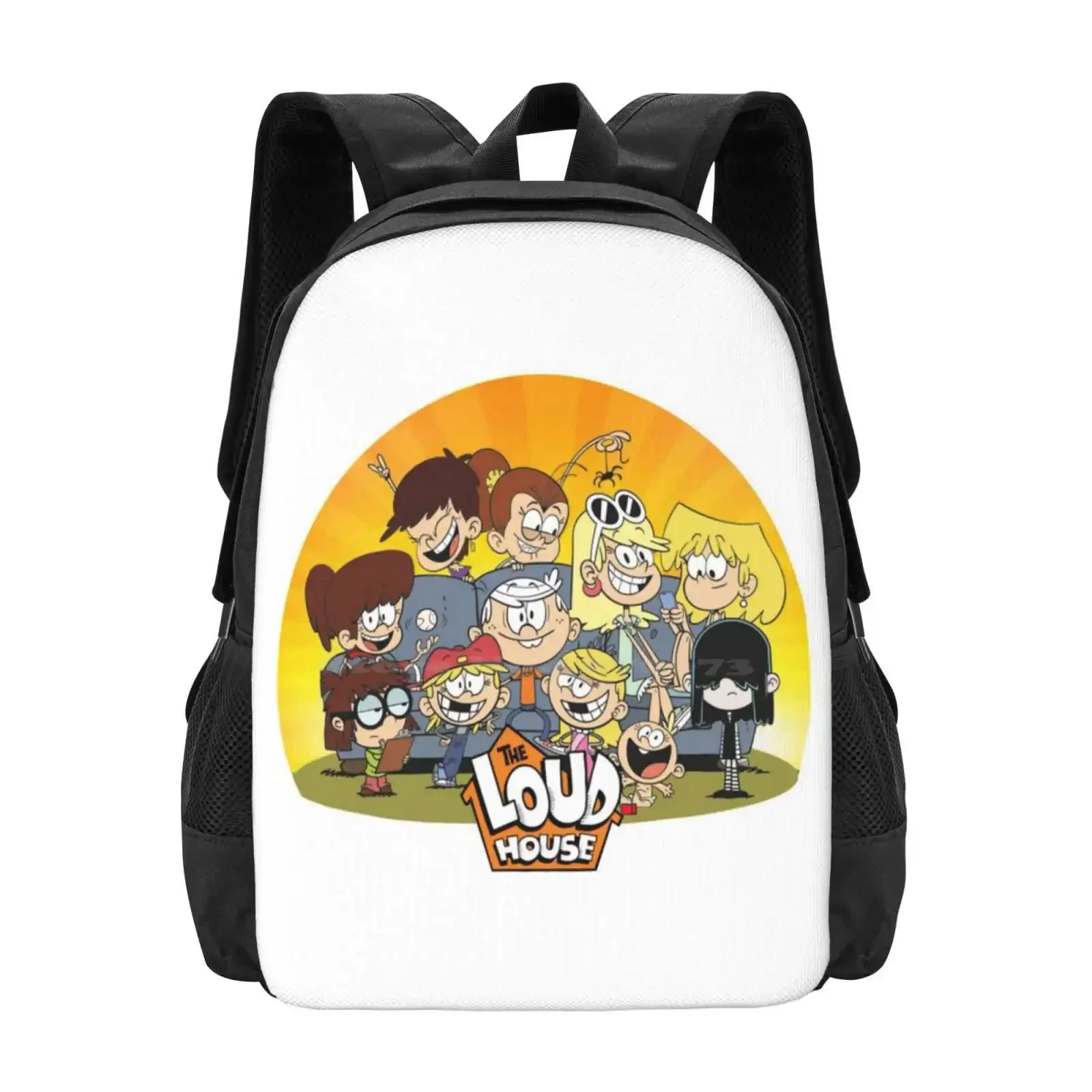 

Сумка с узором, студенческий рюкзак для мальчиков и девочек, детское ТВ-шоу с героями мультфильмов